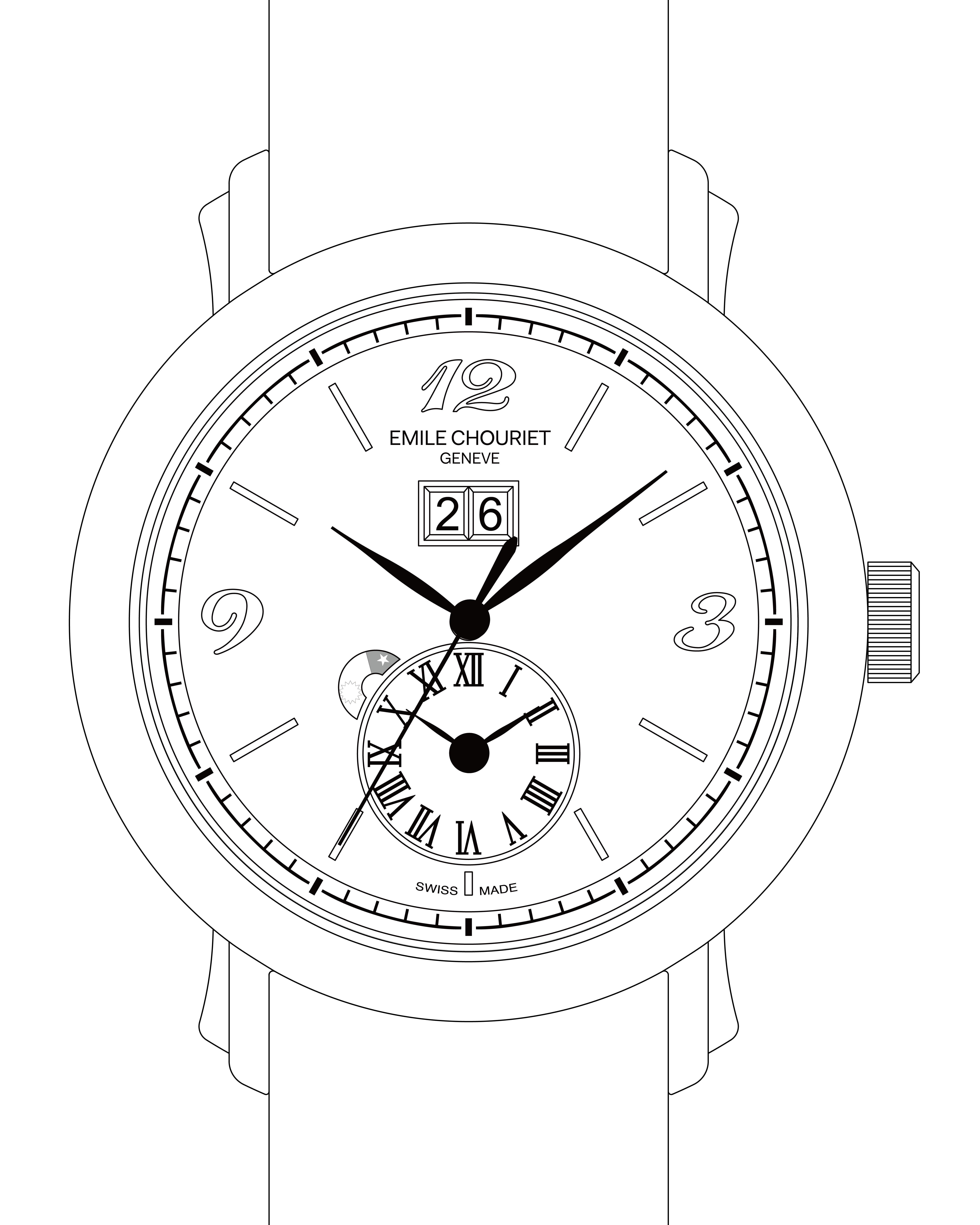 16-Mechanical watch-Dual Time-15.1168.G